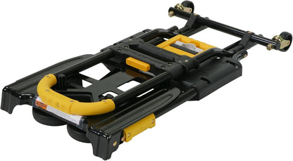 COSCO 12225YGB1E 2-in-1 opvouwbare steekwagen, 300 lbs, capaciteit, meerdere posities met uitschuifbare handgreep, geel