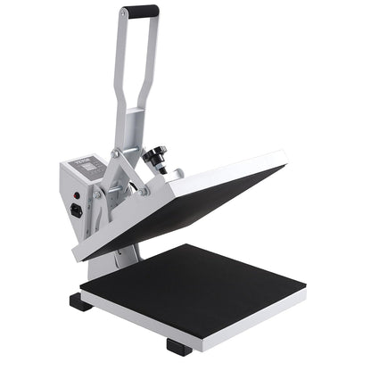 VEVOR Warmtepers, warmtepersmachine voor T-shirts, snel opwarmen, hogedruk-warmtepers 15 x 15, krachtige digitale industriële sublimatieprinter voor warmteoverdracht vinyl