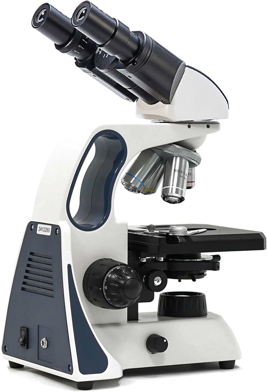 Swift SW400INF-B-CL 40X-2500X Magnificatie, Infinity Optical System Research-Grade Binocular Microscoop Compound Lab met Wide-Field10X/25X Eyepieces, Mechanical Stage, UltraPreciseFocusing