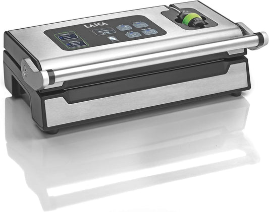 Laica VT3240 Vacuümmachine voor levensmiddelen met extra accessoires voor vacuümzakken, automatische hitteverzegeling voor 100 opeenvolgende cycli