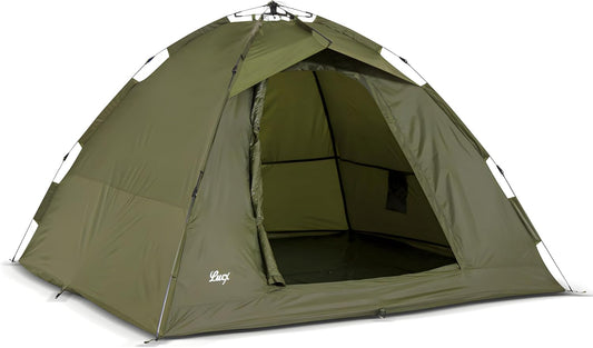 Lucx® Ruck Zuck Tent, vistent, 1-2 man bivvvvy, karpertent, campingtent, secondentent, snelopbouwtent