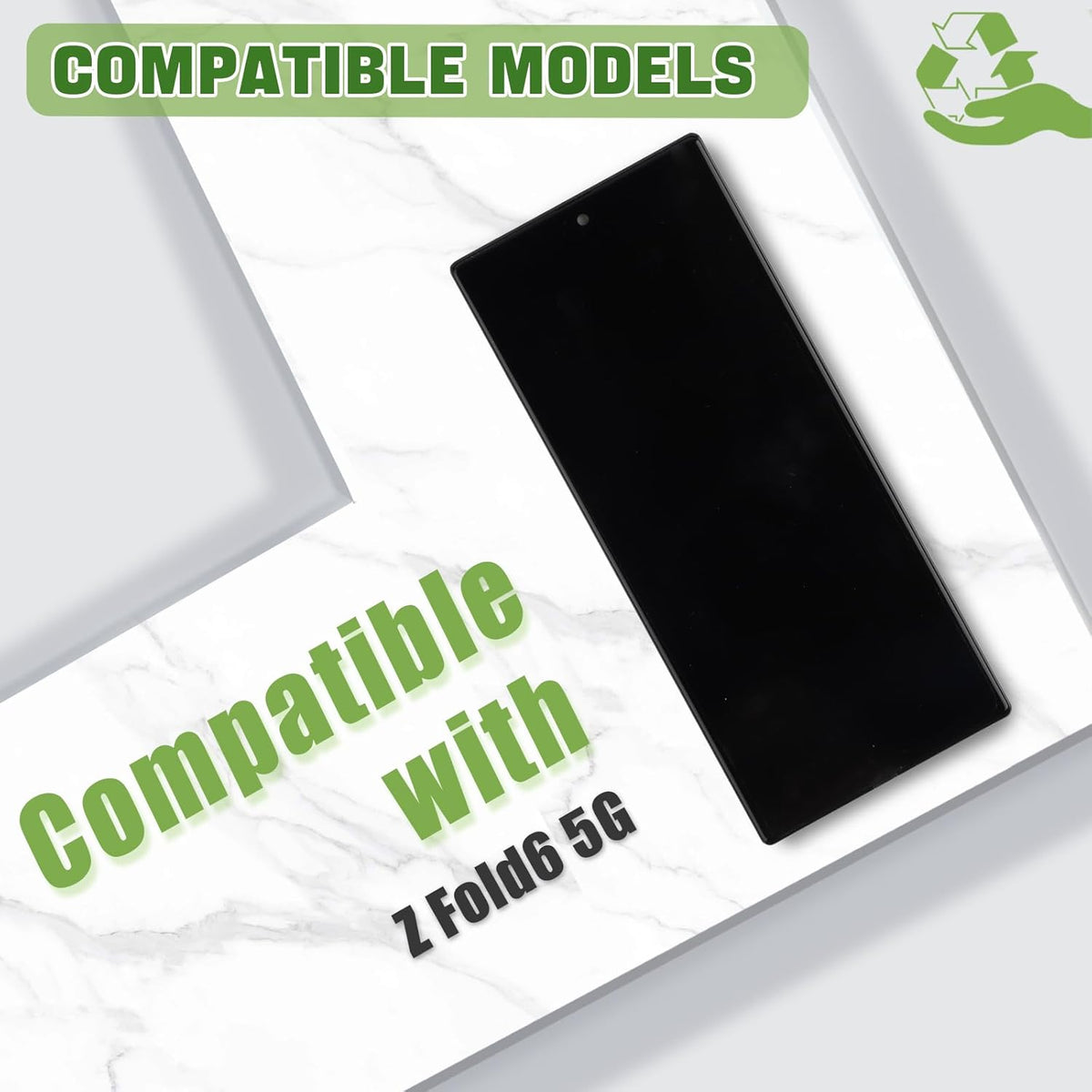 7,6 inch nieuwe TFT LCD-display vervanging voor Galaxy Z Fold 6 LCD-scherm touchscreen digitizer met verbeterde reparatiegereedschapsset [geen vingerafdrukfunctie]