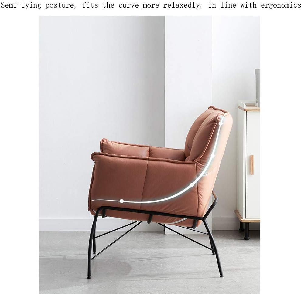 Simple and bright luxury creative single armchair bedroom lazy leisure living room balcony reading small sofa - QUORE