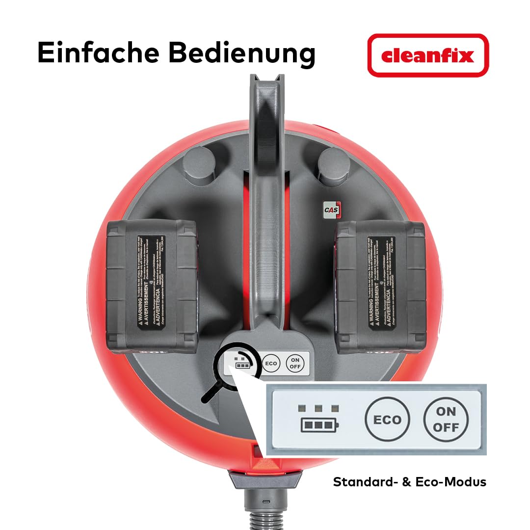 Metabo CAS S10 Plus Accustofzuiger, draadloos en krachtig, industriële stofzuiger en commerciële stofzuiger voor gebruik en huishouden, Made in Switzerland