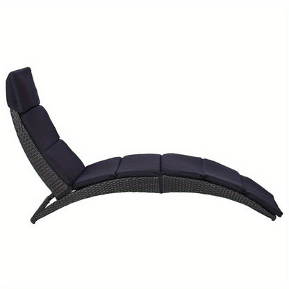 Ligstoel – Ligbed – Tuinstoel – Relaxstoel – Ergonomisch – Gerecycled Houten Frame – Weerbestendig Poly Rattan Kussens - QUORE