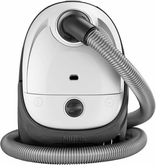 Nilfisk One Stofzuiger – Compacte en Lichtgewicht Stofzuiger met EPA-filter – Krachtig, 3L, 750W – Wit (WB10P05A-HB15)