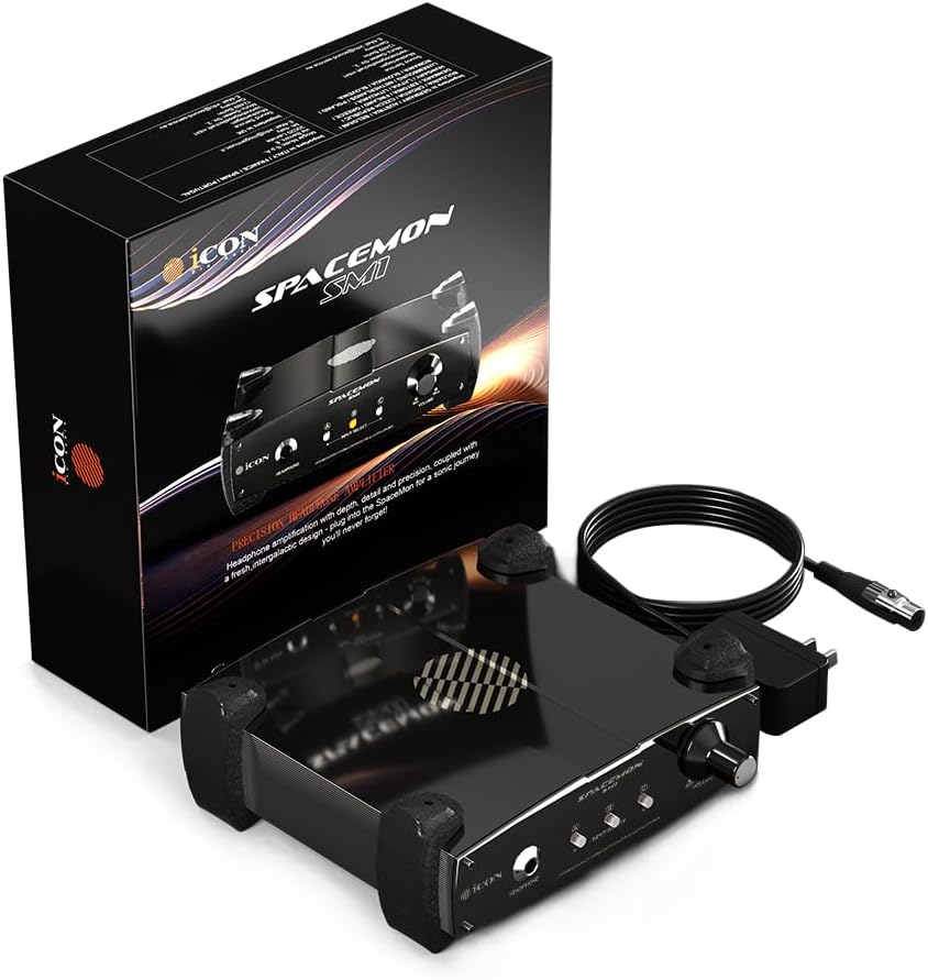 iCon Pro Audio SpaceMon Precision Hoofdtelefoonversterker - XLR/TRS/RCA/3,5 mm ingangen, 68 dB versterking