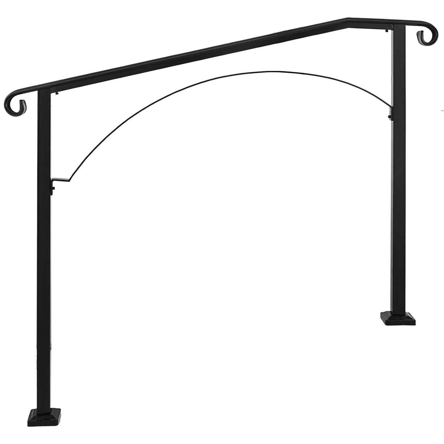 Leuningen, zwart, trapleuningen, ladder, leuningen, ladder, leuning, reling voor binnen en buiten