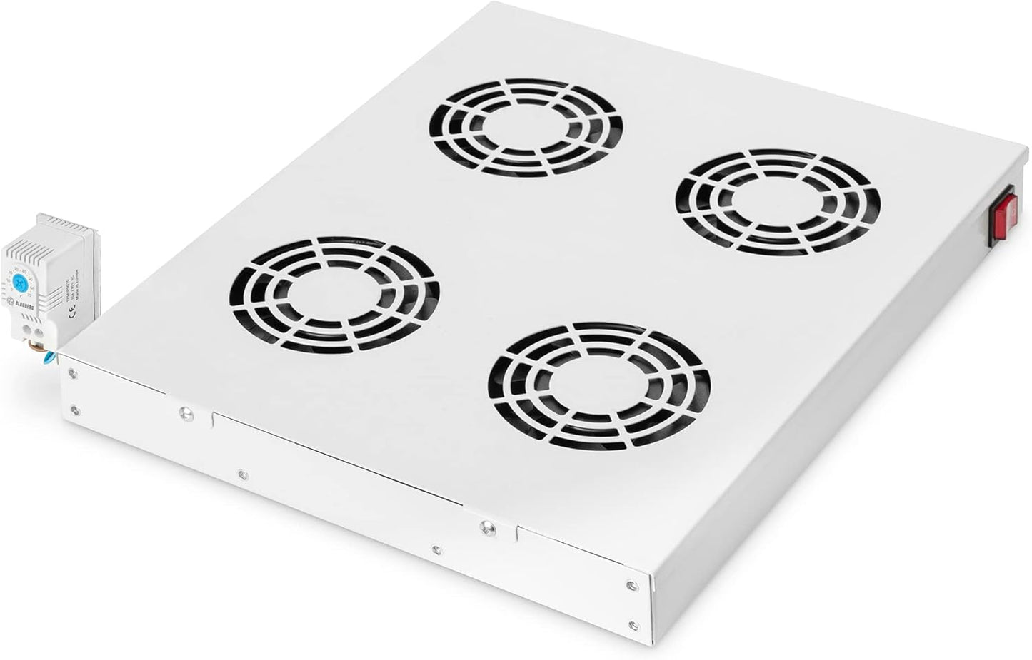 Koeleenheid Voor 19 Inch Installatie – Serverkast Koeler – Netwerkkast Koeler – Rack Koelunit – Ventilatie Unit – Helpt Warmte Afvoeren – Voor Betere Luchtcirculatie