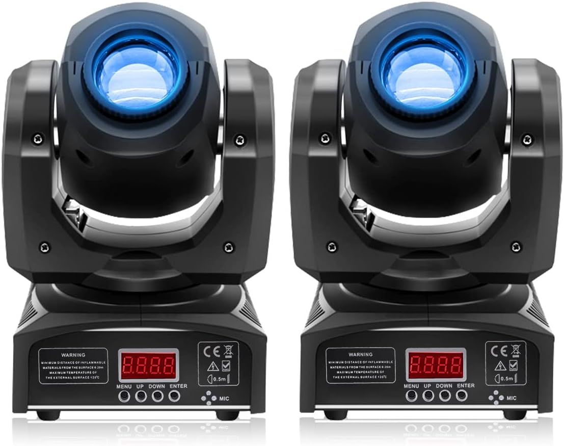 HOLDLAMP Moving Head Lampen LED Podium Verlichting Podium licht RGBW DMX512 met Beugel Spotlight 8 patronen voor Bar DJ KTV Disco Verjaarda Gsfeestje Halloween Kerst - 2PCS