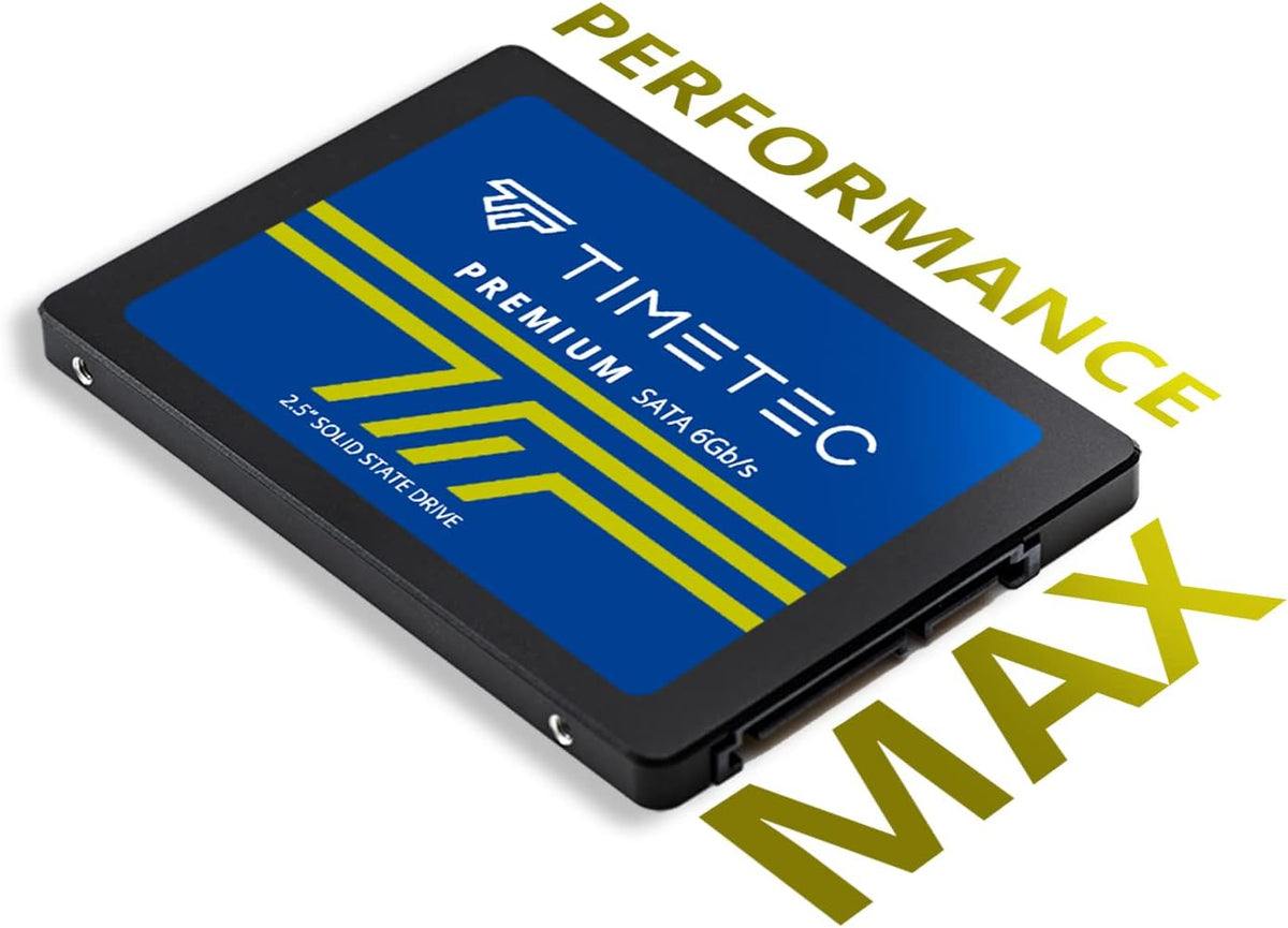 Timetec 1TB SSD 3D NAND SATA III 6Gb/s 2,5 inch 7 mm (0,28") 800TBW Leessnelheid Tot 530 MB/s SLC Cache Prestatieverbetering Interne Solid State-schijf voor pc Computer Desktop en laptop