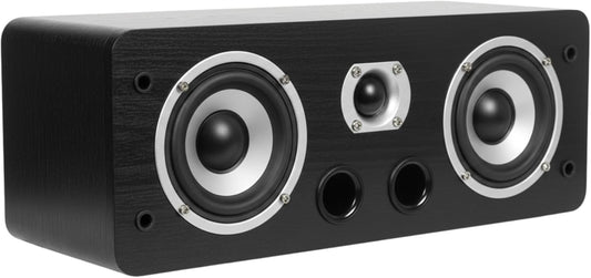 Dynavoice Magic C-4 Zwart Mat – Passieve Center Luidspreker 2-Weg, 2x4" Woofer + 1" Tweeter, Front Bass Reflex, 100W, voor Home Cinema 5.1 en 7.1