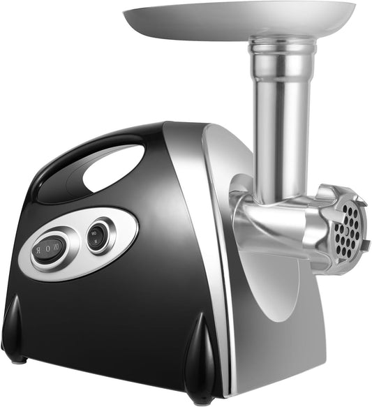 Elektrische Vleesmolen – Vleesmaler – Gehaktmolen – Worstmaker – Mincer – 800W Vermogen – 3 Snijplaten & 4,5 cm Lemmetdiameter