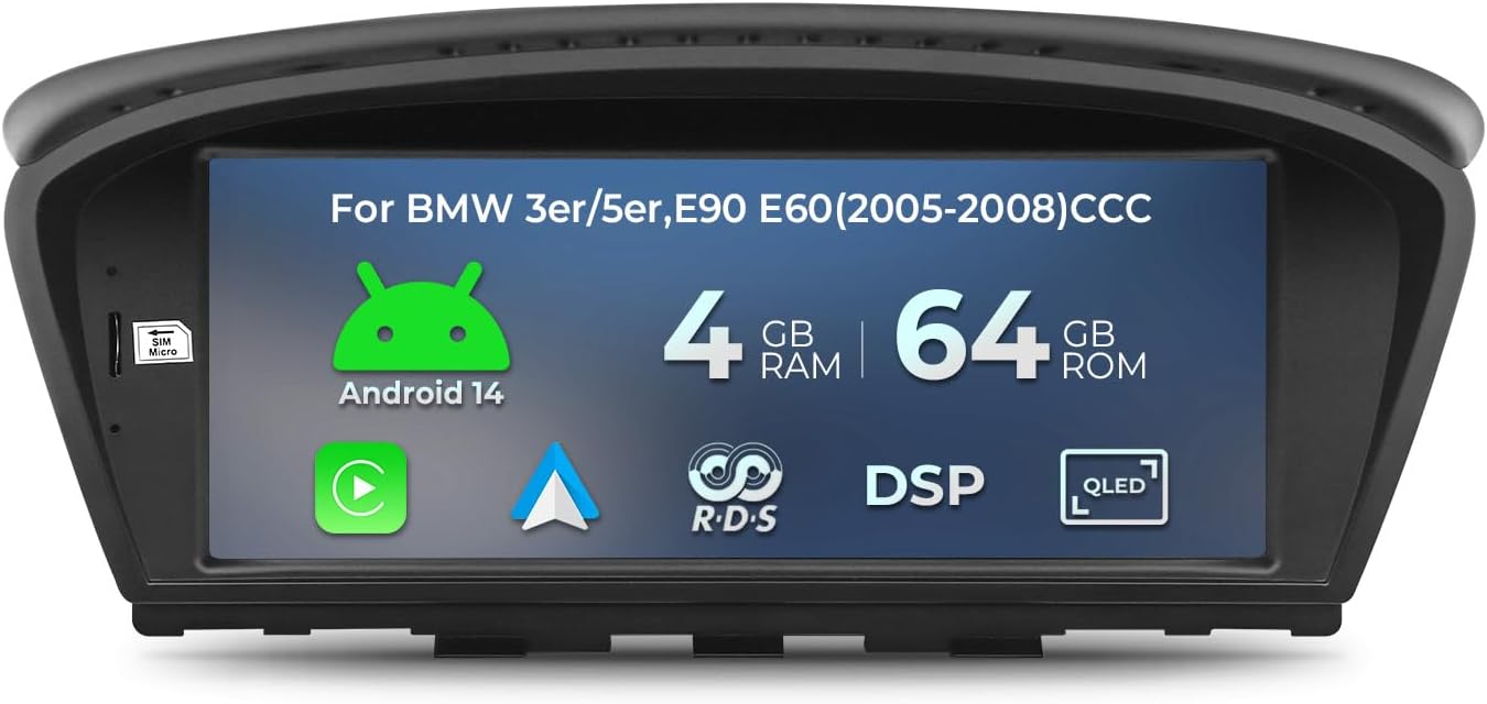 Android 14 Autoradio – Navigatiesysteem – Multimedia Speler – Touchscreen Radio – Auto Entertainment Systeem – 8,8 Inch IPS Display – Qualcomm Octa-Core 4GB RAM