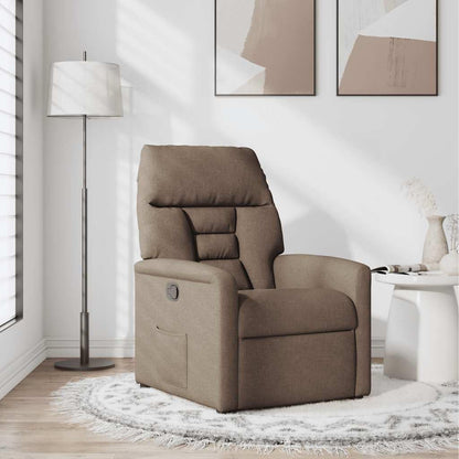 Verstelbare Fauteuil – Relaxstoel – Leunstoel – Lounge Stoel – Zetel – Ademend Polyester Stof – Ingebouwde Bekerhouders