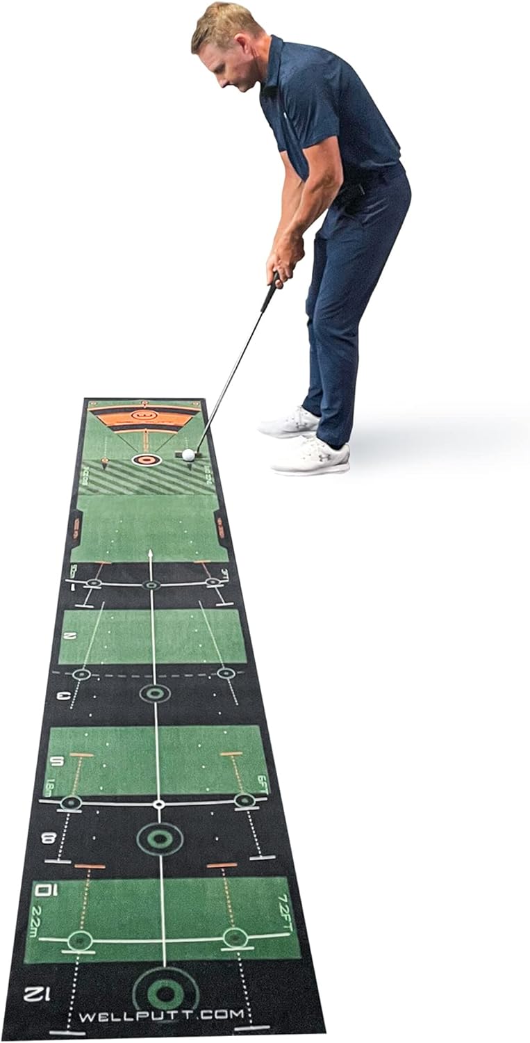 WELLPUTT - Golf Puttingmat - 3m Groene