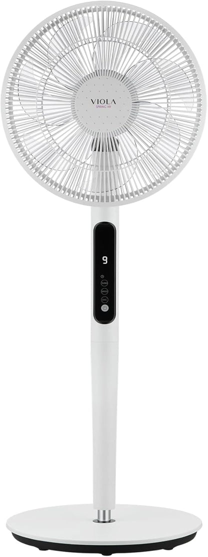 Stille Staande Ventilator – Ventilator Met Afstandsbediening – Vloerventilator – Slaapkamer Ventilator – Woonkamer Ventilator – 9 Snelheden – 19 W Laag Stroomverbruik