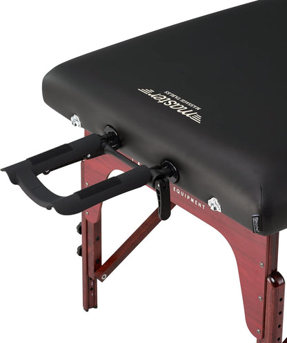 Master Massage Therma Top Reiki Massagestoel, verwarmbaar, inklapbaar, hout, 71 cm, zwart