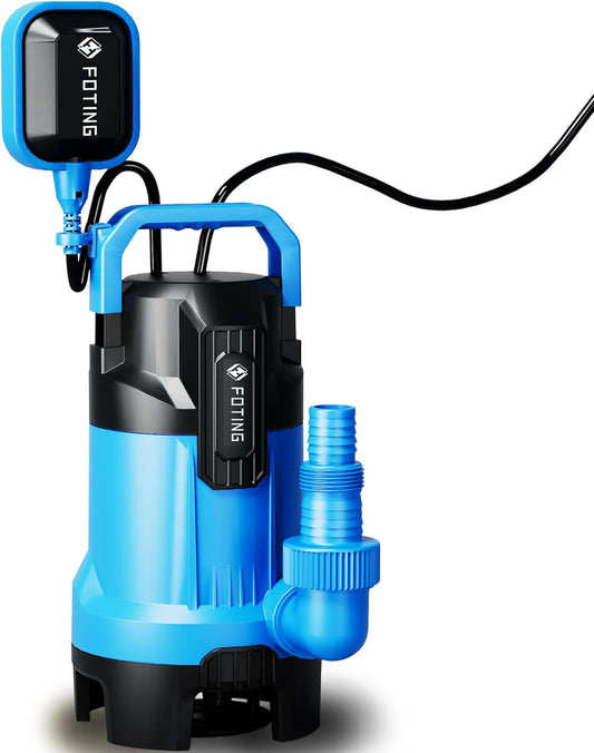 Draagbare Dompelpomp – Waterpomp – Vuilwaterpomp – Zwembadpomp – Tuinvijverpomp – 900 W Vermogen – Automatische Drijverschakelaar