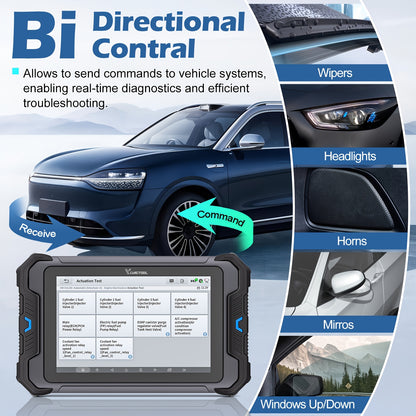 Autodiagnosetool – Foutcode Scanner – OBD2 Diagnosetester – ECU Programmer – Auto Diagnose Interface – Wifi Draadloos – 38+ Onderhoudsfuncties – 8-inch Touchscreen