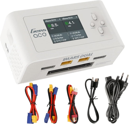 Dual Channel RC Oplader – Acculader – Batterijlader – LiPo Oplader – NiMH Oplader – 15A Max Laadstroom – Realtime Display
