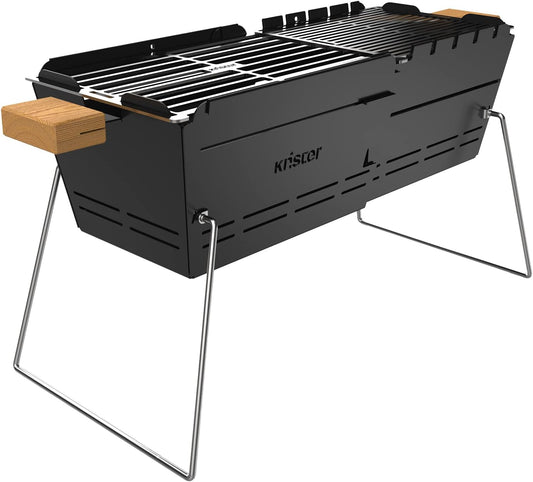 knster Grill Original - mobiele BBQ houtskoolgrill voor onderweg - tot 8 personen Knister Original