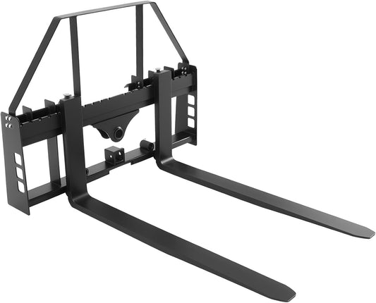 VEVOR Snelle bevestiging, 1814 kg, palletvorkframe met 122 cm palletvorken, vorkheftruckmessen, 50,8 mm trekhaak en speerhulzen, geschikt voor compacte lader, tractoren