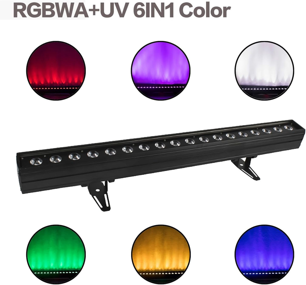 SHEHDS 18x18 W RGBWA+Paars Podium Wassen Licht Bar/Strip LED 6IN1 Verlichting Muur Wasmachine Licht Bar/Strip Strobe Effect DMX512 Controle DJ Lichten