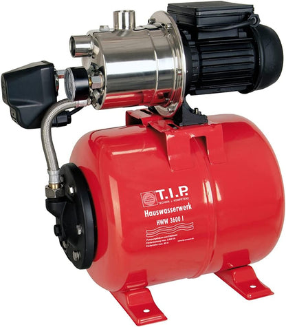Hydrofoorpomp – Drukpomp – Waterpomp – Tuinpomp – Automatische Pomp – 650 Watt Motor – Roestvrijstalen Behuizing met 18L Drukvat