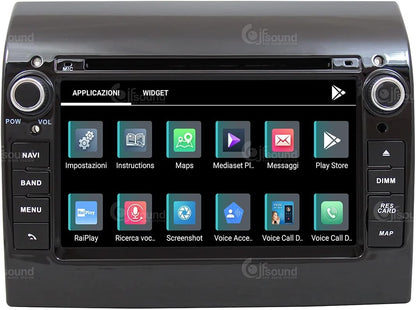 Specifieke autoradio voor Fiat Ducato 290 Android GPS Bluetooth WiFi USB DAB+ Touchscreen 7" 8core Carplay AndroidAuto