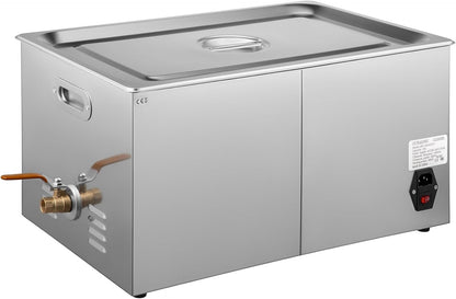 Ultrasone reiniger, ultrasoon reinigingsapparaat, ultrasone reiniger met verwarming, digitale timer voor glazen, sieraden, valse tanden, munten