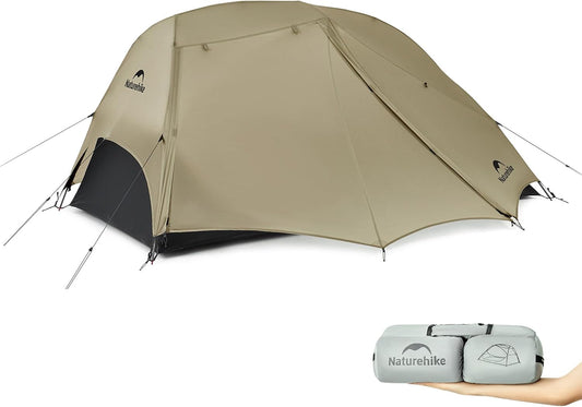 Naturehike Star River UL Wandeltent, ultralichte wandeltent, tweepersoonstent (1,44 kg), uitbreidbaar dubbel tentdak, geschikt voor wandelingen, fietstochten, kamperen en rugzakreizen
