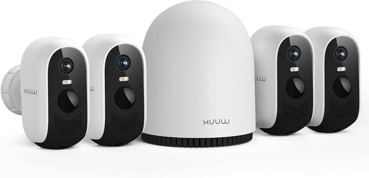 Draadloze Buitencamera – Beveiligingscamera – Outdoor Camera – WiFi Camera – Slimme Camera – 4-Delige Set – 2K QHD Resolutie – 240 Dagen Batterijduur Zonder Abonnement