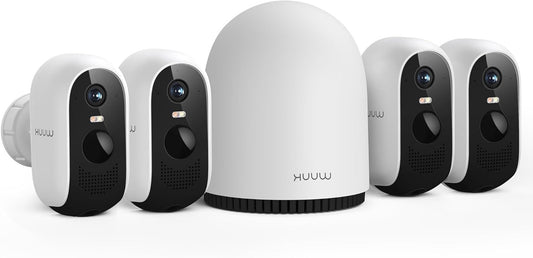 Draadloze Buitencamera – Beveiligingscamera – Outdoor Camera – WiFi Camera – Slimme Camera – 4-Delige Set – 2K QHD Resolutie – 240 Dagen Batterijduur Zonder Abonnement