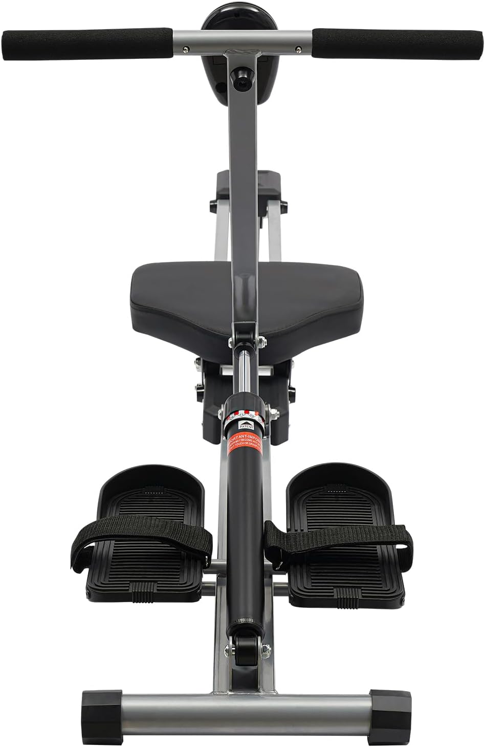 Home Rowing Machine, Foldable Multifunctional Sports Equipment for Cardio and Strength Training, with 12 Resistance Levels and LCD Monitor, Maximum Load 120 kg - QUORE