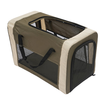 2-Tier Pet Stroller | Premium Materials, Breathable and Comfortable, Multifunctional Design, Easy to Store and Carry, Suitable for Cats and Dogs, NaMaSyo, Army Green