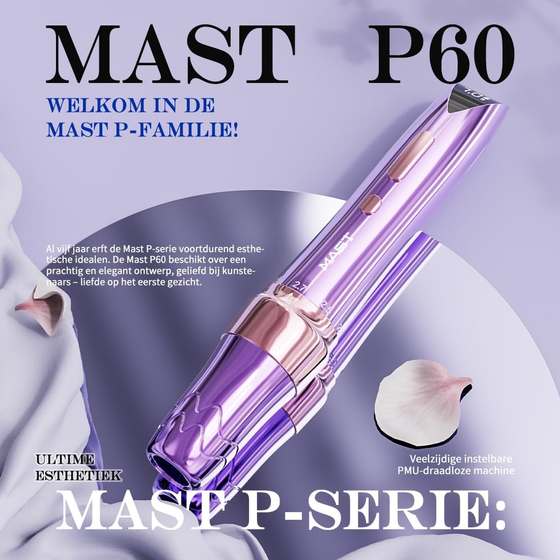 Professionele Draadloze Tattoo Machine – Tattoo Pen – Microblading Pen – Rotary Tattoo Gun – Permanent Make-up Tool – Lichtgewicht 121g – Verwisselbare Batterijen 900mAh