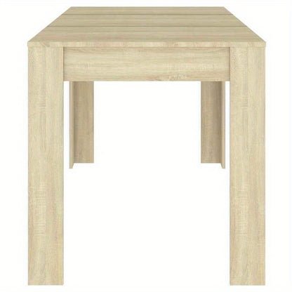 Eettafel – Eetkamertafel – Keukentafel – Werktafel – Bureau – Sonoma Eiken – 140x74 cm – Massief Hout – Multifunctioneel Design – Eenvoudige Montage
