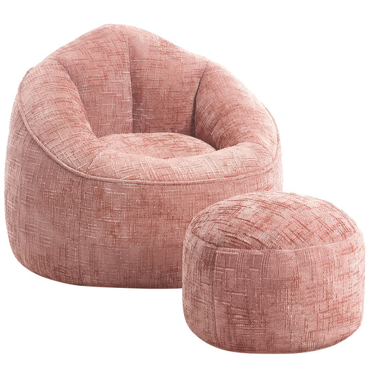 Zitzak – Poef – Zitkussen – Relaxstoel – Loungestoel – Chenille Stof – Memory Foam Vulling – Onderhoudsvriendelijk – Comfortabel