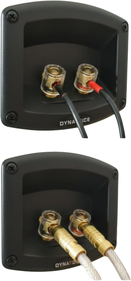 Dynavoice Magic C-4 Zwart Mat – Passieve Center Luidspreker 2-Weg, 2x4" Woofer + 1" Tweeter, Front Bass Reflex, 100W, voor Home Cinema 5.1 en 7.1