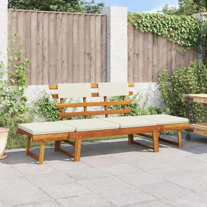 vidaXL Solid Acacia Wood Sunbed/Garden Bench Garden Furniture Sun Lounger Sun Bed Sofa