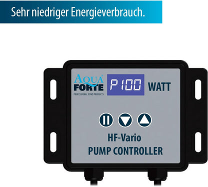 AquaForte HighFlow Vario-S 35.000 Vijverpomp, 60-200 watt, maximaal debiet 35 m3/uur, opvoerhoogte 4 meter, regelbaar met externe controller, uitgang 110 millimeter