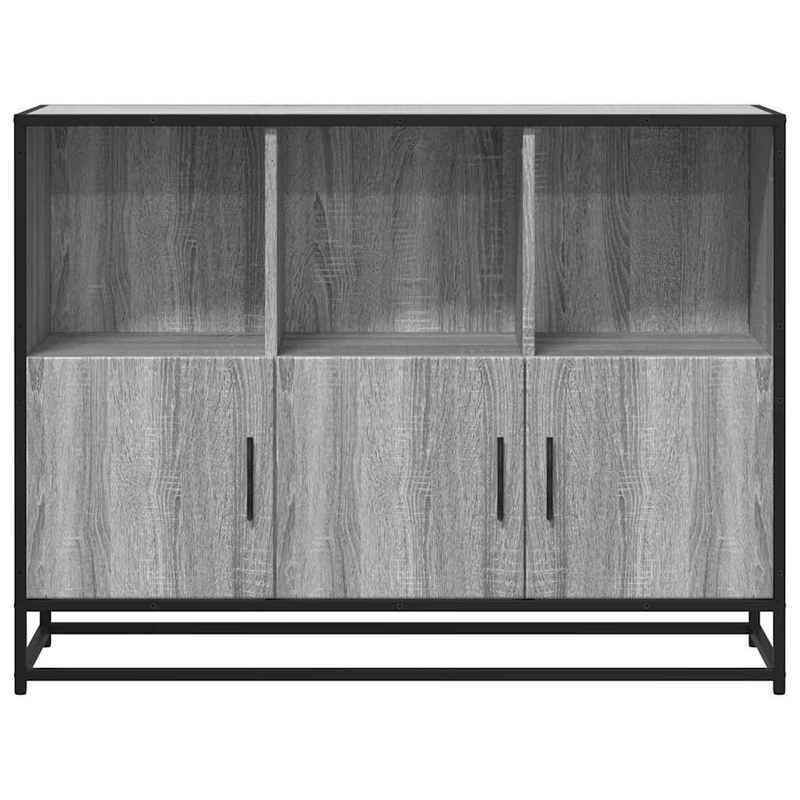 Sideboard 100x35x76cm edited wood gray sonoma oak-colored Practical and removable