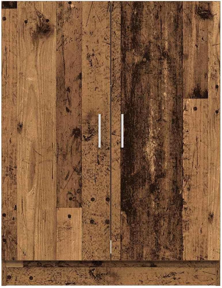 Wasmachinekast – Wasruimte Kast – Badkamerkast – Bijkeukenkast – Opbergkast – Oud Hout Kleur – 2 Deuren – Vochtbestendig & Duurzaam