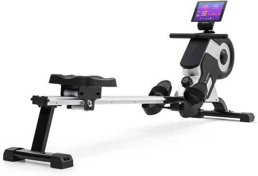 Capital Sports Home Rowing Machine, Compact Rowing Machine, 8 Levels Foldable LCD Monitor, Wheels, Row Shaper with Magnet Resistance, Cardio Rowing Machines, Home Fitness Equipment - QUORE