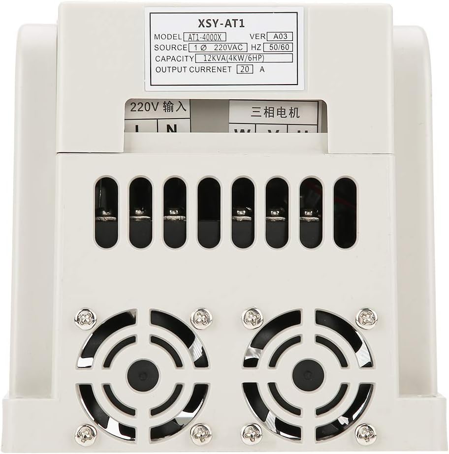 Tosuny VFD Frequentieomvormer, VFD-toerentalregelaar, inverter-motor, 220 V, eenfase, frequentie-omvormer, VFD-omvormer voor 3-fase, 4 kW wisselstroommotor