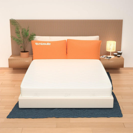 Matras 160 x 200 cm, tweepersoonsbed, hoogte 14 cm, van waterschuim, aloë vera-stof, vormvast, anti-allergisch en anti-mijt, gemiddelde hardheid Model: Plus H14.