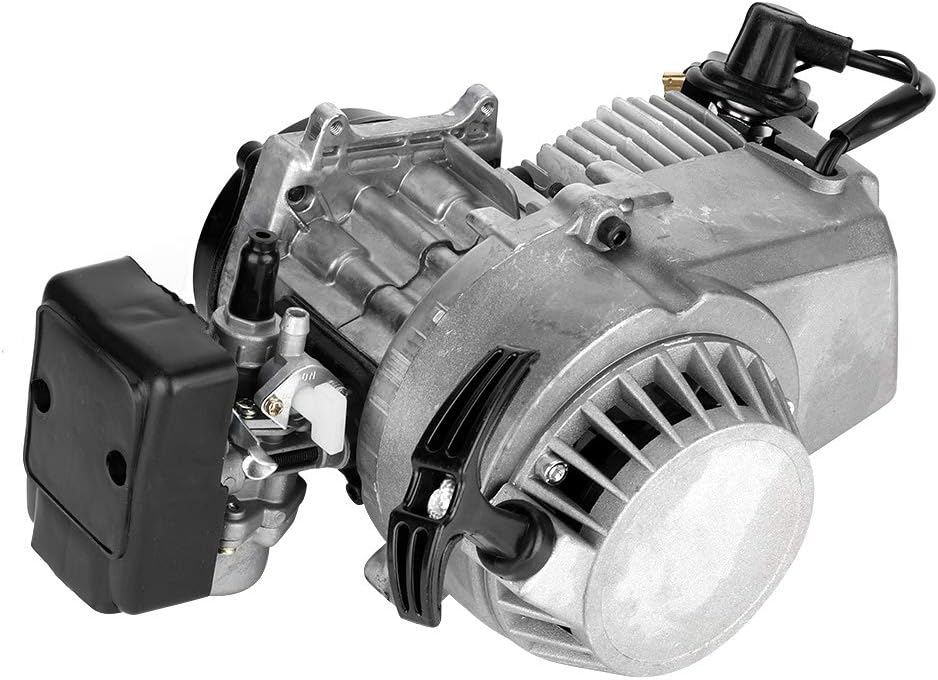 KUIDAMOS Powerful Aluminum 2 Stroke Motor for Mini Pocket Pit Quad Dirt Bike ATV Buggy, Durable Material, Strong Force for Vehicles for Adults, Material: Aluminum Alloy - QUORE