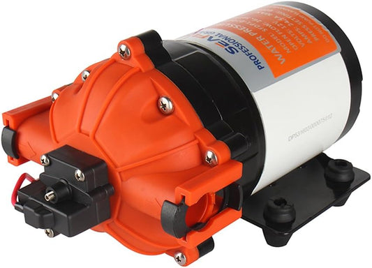 Seaflo 12 Volt hogedrukwaterpomp 26,5 l/min 7,0 GPM 60 PSI met automatische schakelaar voor Marine RV Boot Automotive