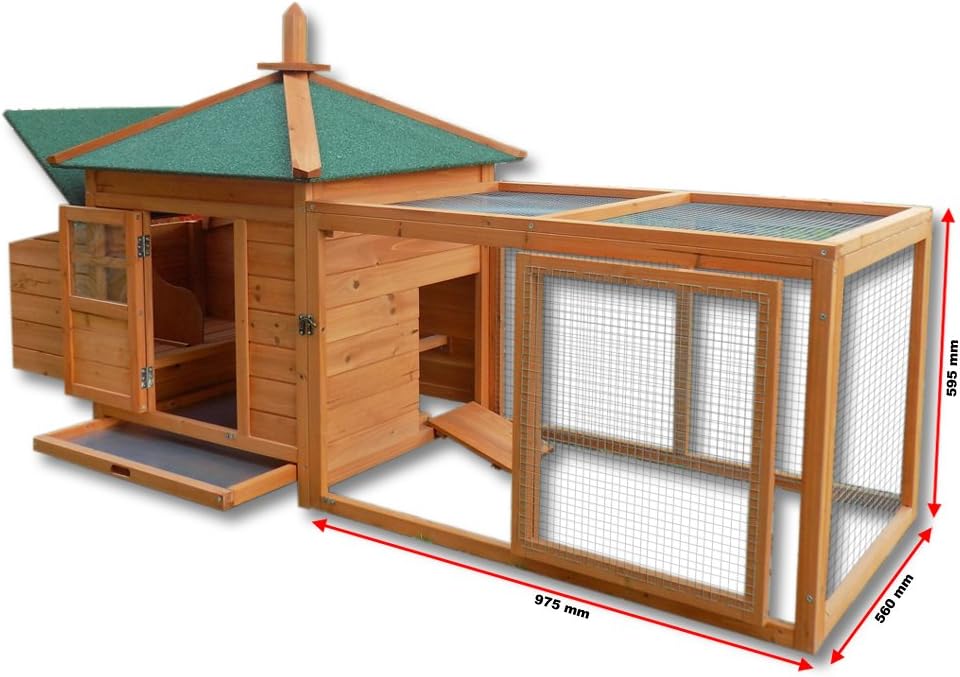 Rodent house rabbit hutch chicken coop small animals stable cage hutch bird house - QUORE